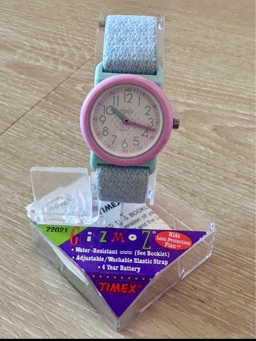 Timex Kids Pink Bezel Light Blue Mint Analog Watch